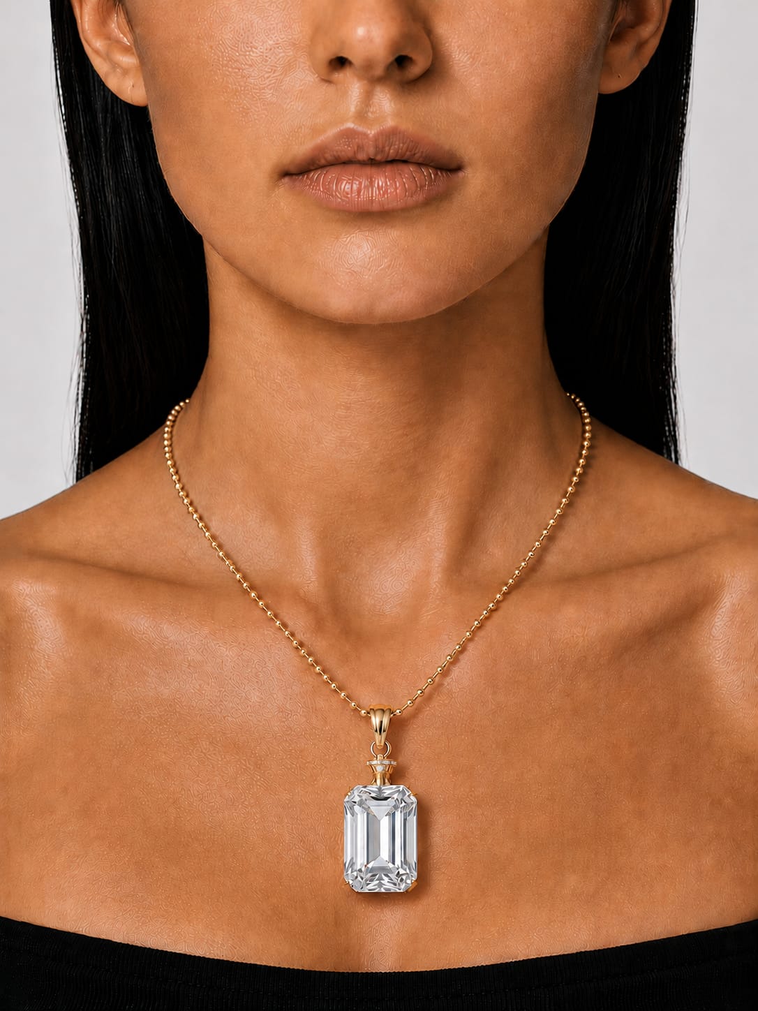The Monolith 10ct Diamond Pendant - For Her