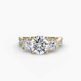 Three-Stone with Pavé Band 2