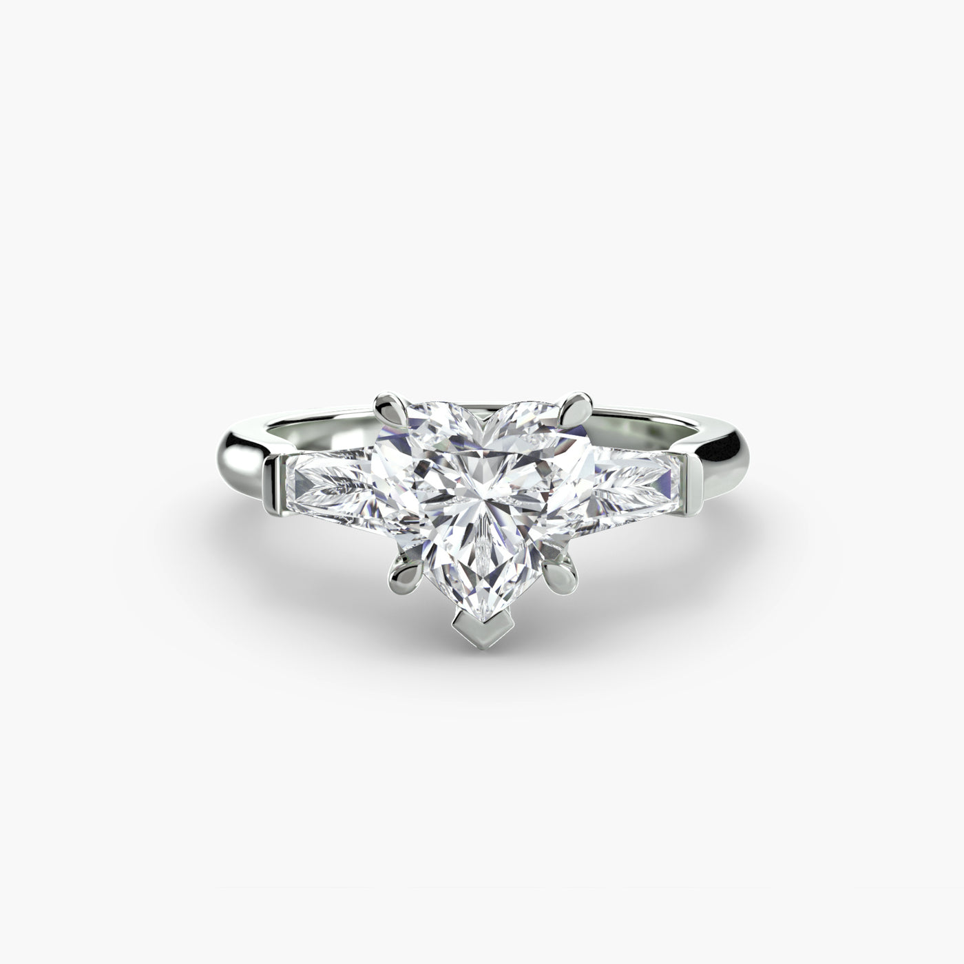Three-Stone Ring (Baguette Side Stones)