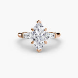 Three-Stone Ring (Baguette Side Stones)