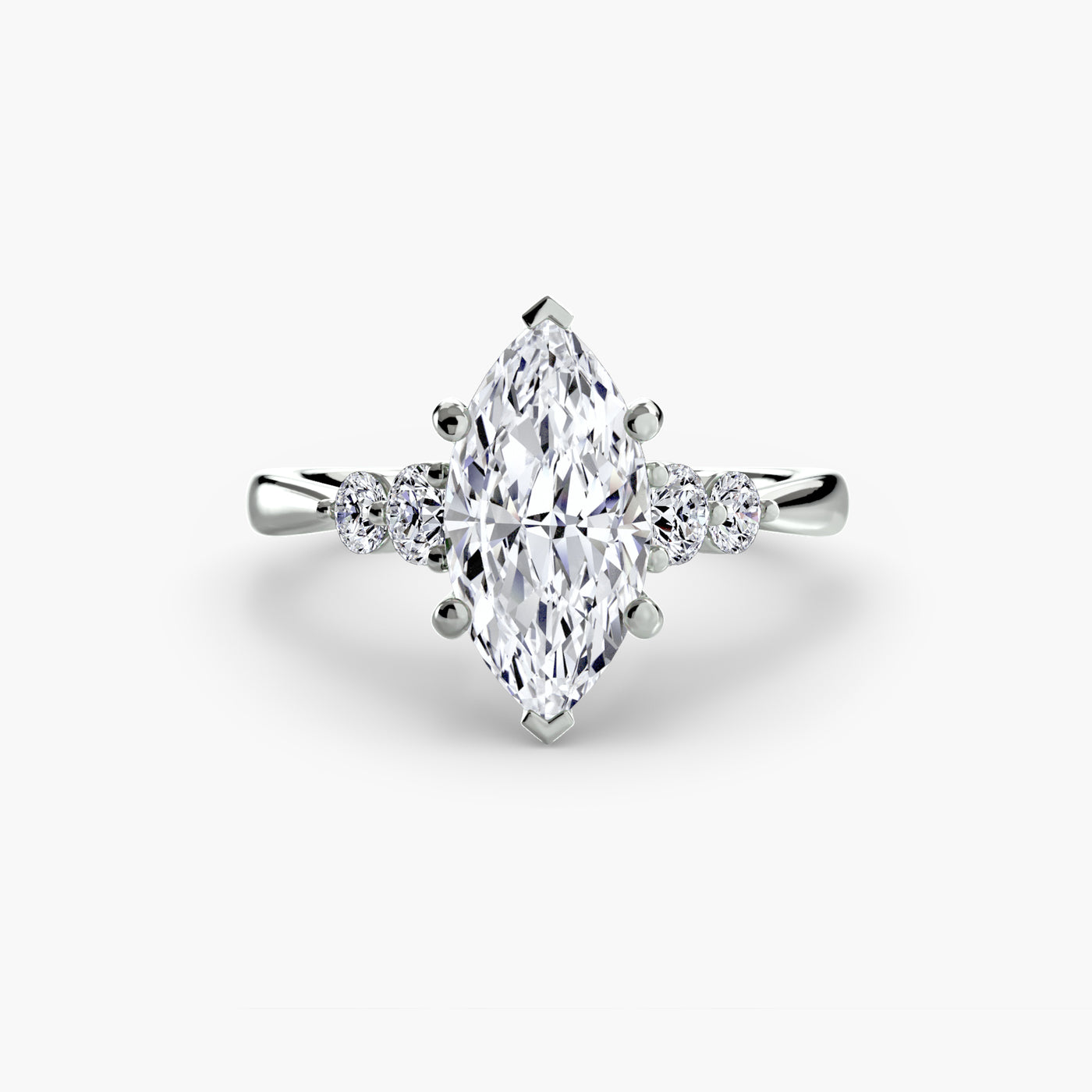 Solitaire with Shoulder Accents 2