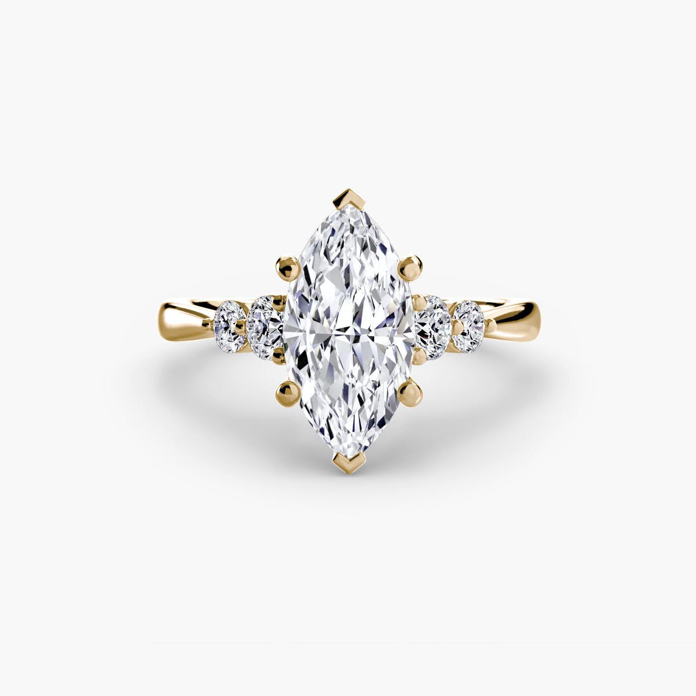 Solitaire with Shoulder Accents 2