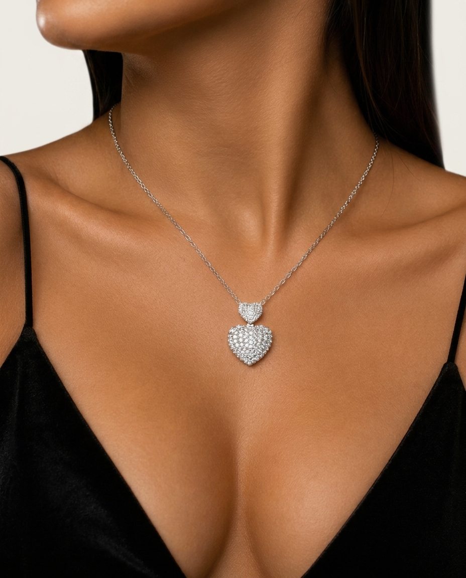 Love Pendant White Gold