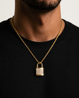 Lock Pendant Yellow Gold
