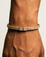 Twisted Diamond Bracelet Yellow Gold