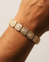 Halo Diamond Bracelet Yellow Gold