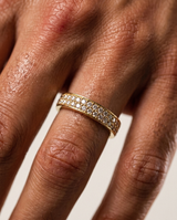 Thin Diamond Ring Yellow Gold