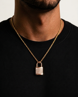 Lock Pendant Rose Gold