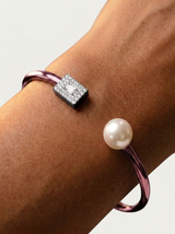 Diamond Pearl Bracelet Pink
