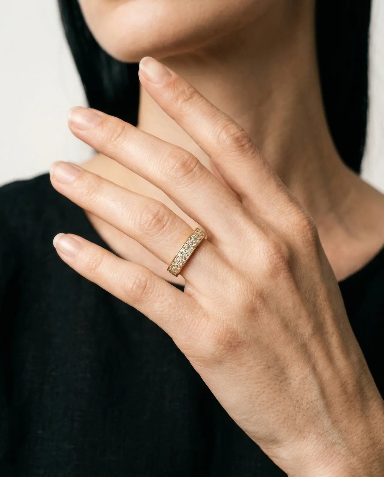 Thin Diamond Ring - For Her
