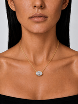 The Aurelia Oval Diamond Necklace